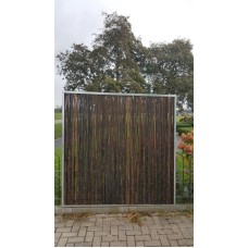 Bamboerolscherm Black in frame 180x120 cm Bamboerolscherm Black in frame 180x120 cm